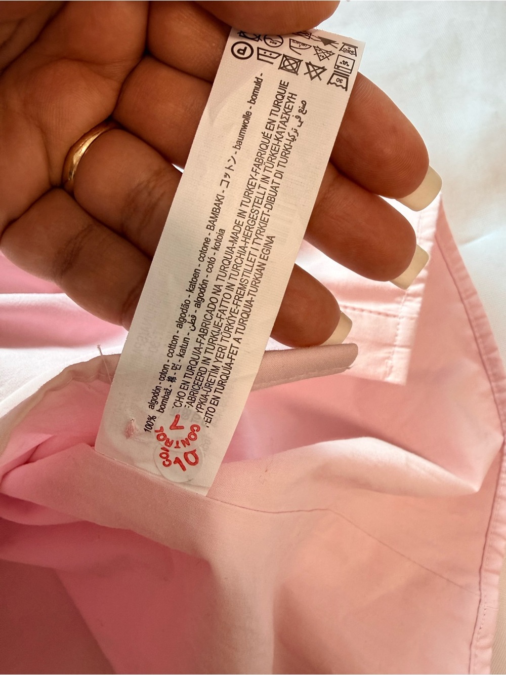 ZARA POPLIN DRESS WITH GATHERED DETAIL PINK 100% COTTON SIZE small - Picture 16 of 16